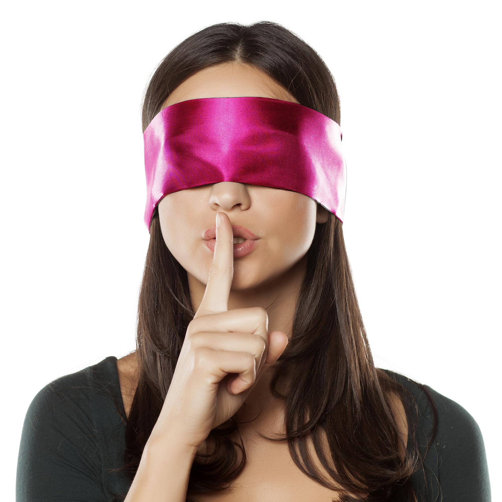 FRESHME Satin Sleep Mask - Lightweight Eye Mask for Sleeping Comfortable Adjustable Eye Blindfold Cover for Women Men Night Trav