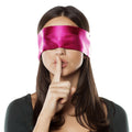 FRESHME Satin Sleep Mask - Lightweight Eye Mask for Sleeping Comfortable Adjustable Eye Blindfold Cover for Women Men Night Trav