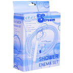 Cleanstream Shower Enema System, 6-Foot Hose, 5-Inch and 3.5-Inch Nozzles, Water Flow Regulator, Rubber Washers, Cleaner Kit for
