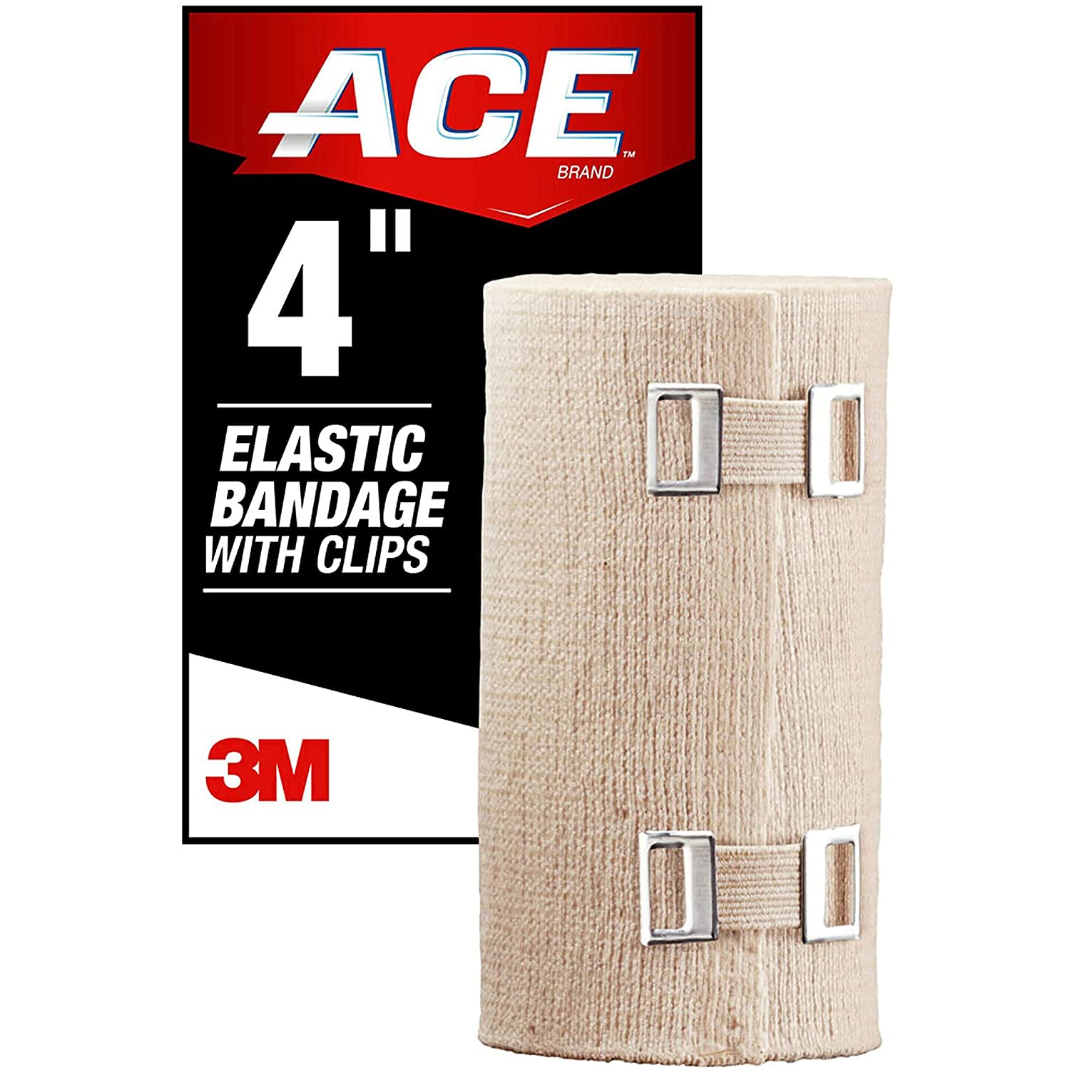 ACE Elastic Bandage With Clips Customized Compression 2 Inches 1 Each ( Pack of 2)