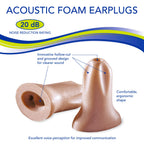 Macks Acoustic Foam Earplugs, 7 Pair with Travel Case - Soft, Comfortable Ear Plugs for Concerts, Jam Sessions, Nightclubs and L
