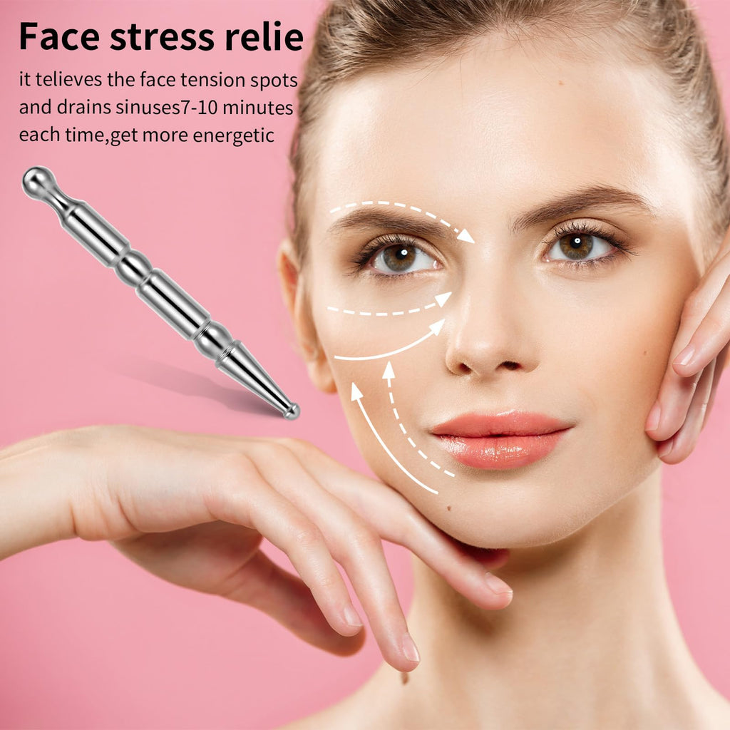 Ymapinc Acupressure Pen Trigger Point Massage Tool, Acupuncture Fascia Tool for Face Legs Arms Shoulder Neck Back Athletes Body