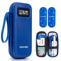 YOUSHARES Insulin Cooler Travel Case with Temperature Display - Refrigerated Medicine Travel Case with 2 TSA Approved Ice Pack, 