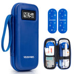 YOUSHARES Insulin Cooler Travel Case with Temperature Display - Refrigerated Medicine Travel Case with 2 TSA Approved Ice Pack, 