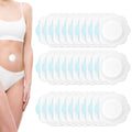 30pcs Castor Oil Belly Button Pack Wrap, 2.76in Self-Adhesive Non-Reusable Highly Absorbent Non-Woven Fabrics Castor Oil Pad Cov