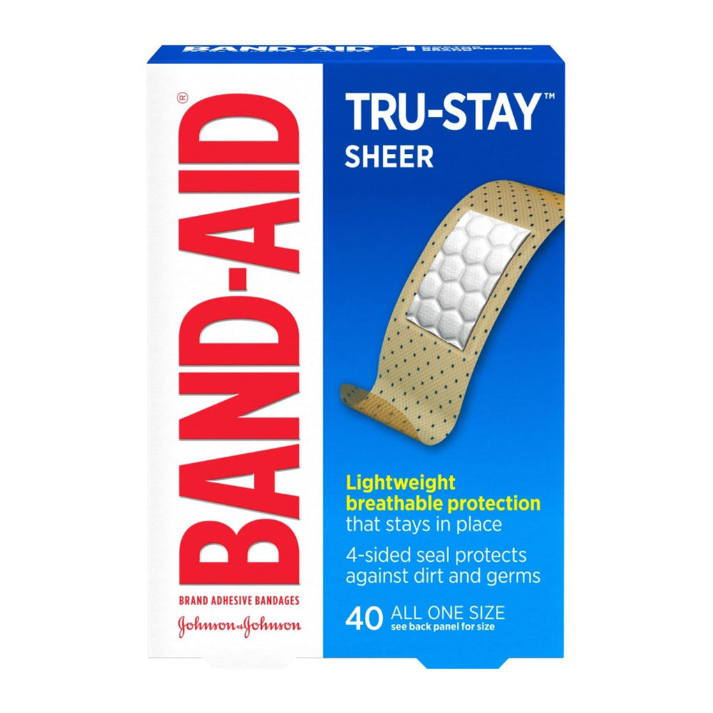BAND-AID Comfort-Flex Sheer Adhesive Bandages, All One Size 40 ea (Pack of 4)