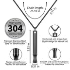 LAMKHOO Breathing Necklace to Quit Smoking and Vaping with Refillable Mint Pods Stop Smoking Aids Fidget Necklace for Anxiety Re