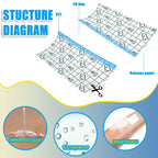 Nuanchu 9 Rolls Tattoo Aftercare Bandage Waterproof Transparent Stretch Adhesive Bandages Tape Clear Tattoo Film Wrap for Swimmi