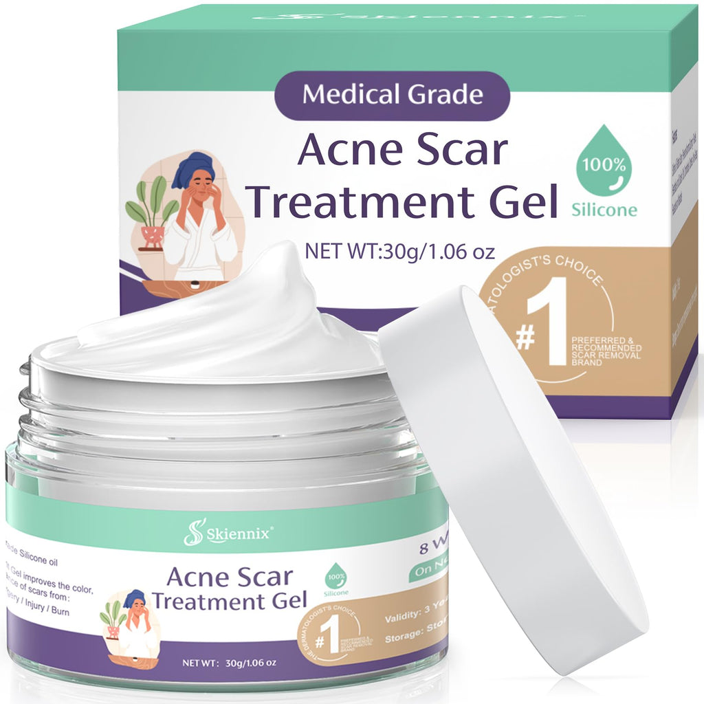 Skiennix Acne Scar Treatment for Face, Advanced Scar Gel, Treats Old and New Scars, Reduces the Appearance of Scars for Face Acn