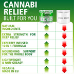 ??nn?b? R?l??f Hemp Cream Maximum Strength 3.38 FL. OZ - Relieve Muscles, Joints, and Back Target Area - 10-in-1 Potent Formula