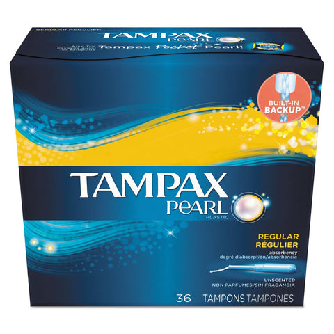 Tampax 71127 Pearl Tampons, Regular, 36/Box, 12 Box/Carton (PGC71127)