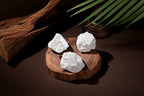 NUKAYAI 2Pcs Howlite 1.8-2.2 Large Raw Crystals Stones White Turquoise Rough Rocks Healing Crystal for Polishing Tumbling DIY Wr