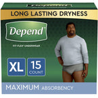 Depend FIT-FLEX Adult Underwear Pull On X-Large Disposable Heavy Absorbency, 47930 - CASE of 30