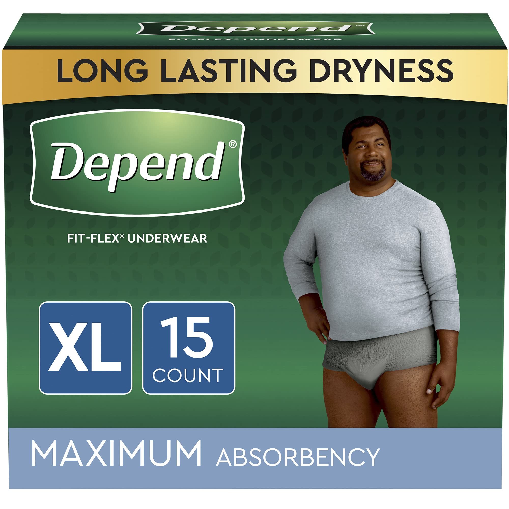Depend FIT-FLEX Adult Underwear Pull On X-Large Disposable Heavy Absorbency, 47930 - CASE of 30