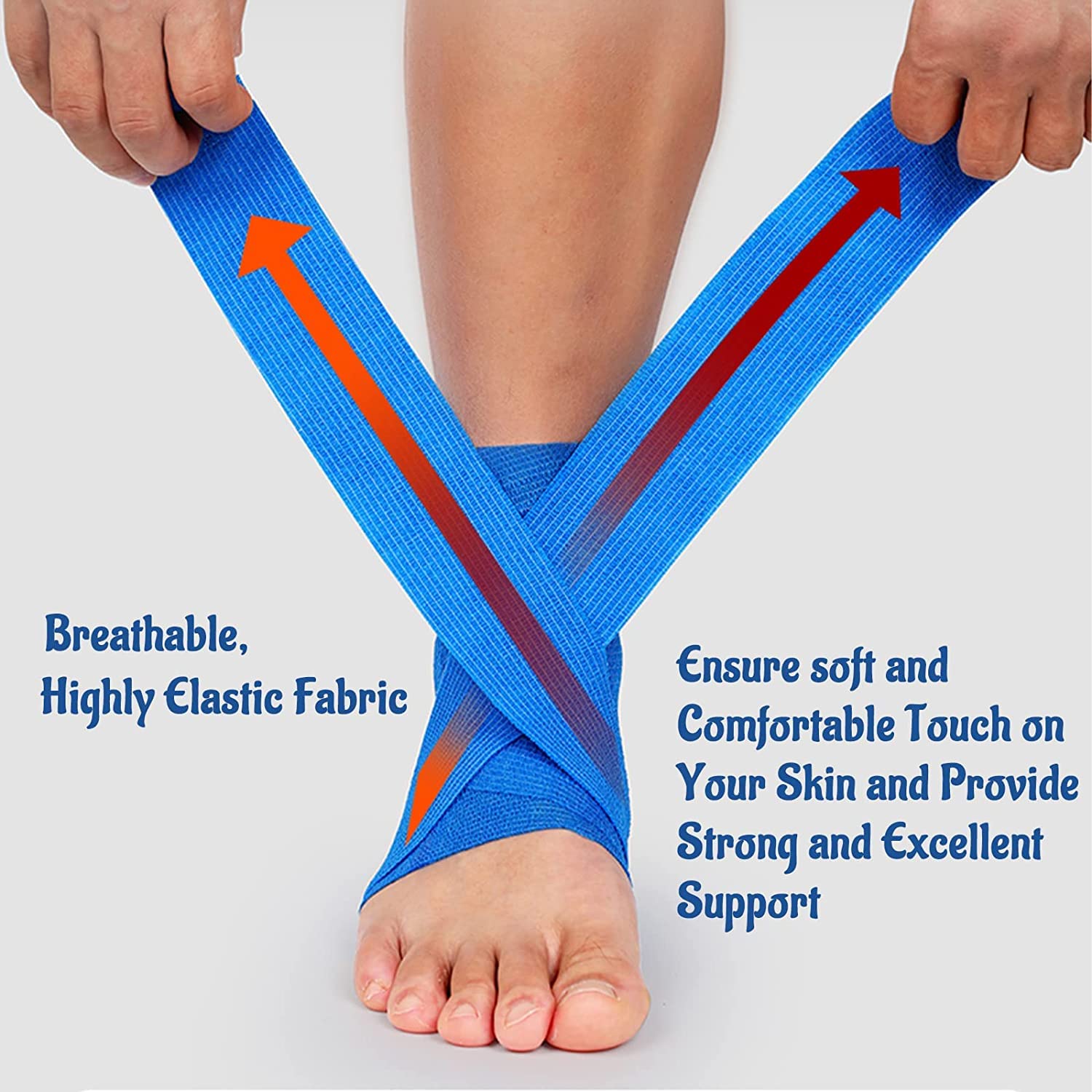 24 Pack 4    x 5 Yards Self Adhesive Bandage Wrap Athletic Elastic Breathable Cohesive Bandage Wrap Rolls for Stretch, Sports, F