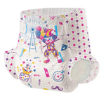 Aimisin Adult Printed Diapers,Large-Uncle Clown, 7 Pieces for Men and Women - Leak Protection Heavy Absorbency Protection Diaper