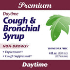Boericke and Tafel Day Time Cough and Bronchial Syrup, 4 Ounce - 6 per case.