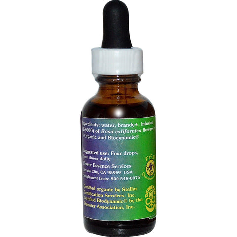 Flower Essence FES Quintessentials California Wild Rose Supplement Dropper - 1 fl oz