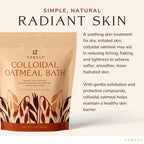 YARELI Colloidal Oatmeal, 2lb (32oz), Bath Powder for Relief of Dry Itchy Skin Due to Eczema and Psoriasis, for Adults, Baby and