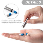 TISUR Small Keychain Pill Holder