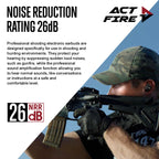 Shooting Ear Protection Ear Plugs, Hearing Protection Earbuds Electronic Shooting Earplugs for Noise Reduction