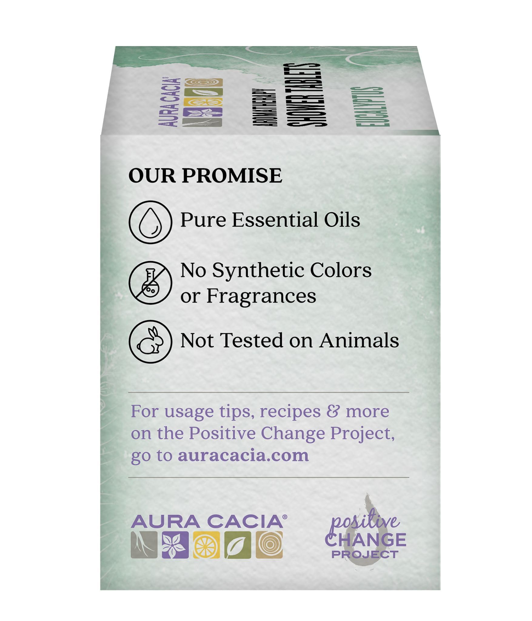 Aura Cacia - Purifying Eucalyptus Shower Tablet |Pure Essential Oils | Contains 3 Individually-Wrapped 1 oz. Tablets