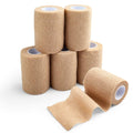 LotFancy Self Adhesive Bandage Wrap, 6 Pack, 3 inch x 5 Yards Non Woven Cohesive Bandage, First Aid Medical Tape for Sports Athl