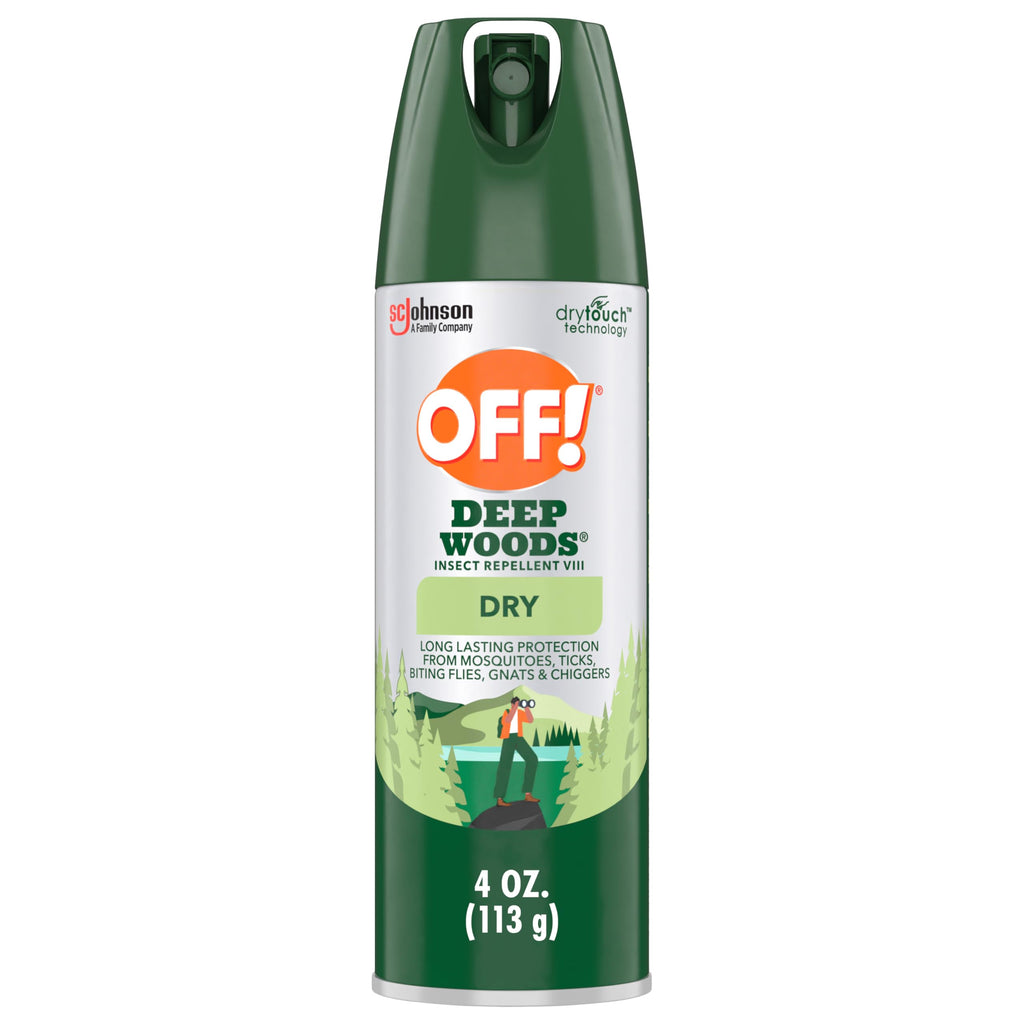 OFF! Deep Woods Insect Repellent Aerosol, Dry, Non-Greasy Formula, Bug Spray with Long Lasting Protection from Mosquitoes, 4 oz