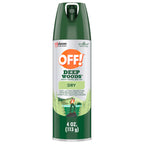 OFF! Deep Woods Insect Repellent Aerosol, Dry, Non-Greasy Formula, Bug Spray with Long Lasting Protection from Mosquitoes, 4 oz
