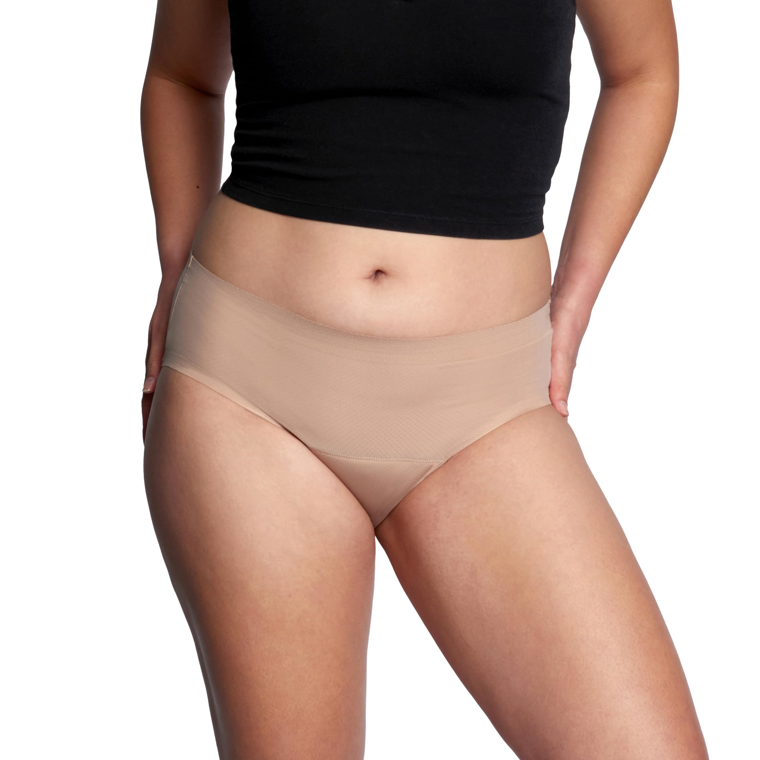 Thinx Period Underwear, Breathable Hip Huggers, Holds Up to 12 Regular Tampons*, Period Panties, All-Day Absorbency Menstrual Un