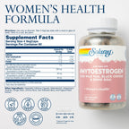 Solaray PhytoEstrogen Menopause Supplements - Wild Yam, Black Cohosh, and Dong Quai Estrogen Pills for Womens Health - Vegan, L
