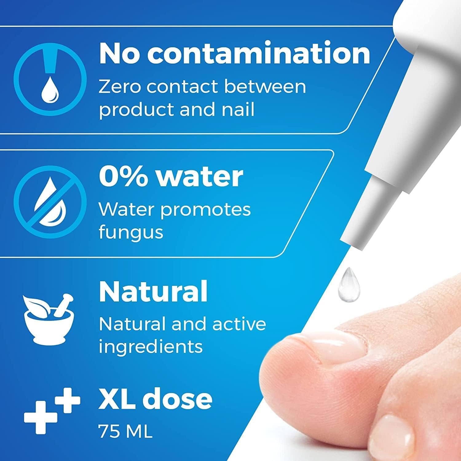 Solution for Toe Fungus and Nail Renewal Treatment (FDA REGISTERED)- Damaged Yellow Nail Care - Extra Strength Nail Care Discolo