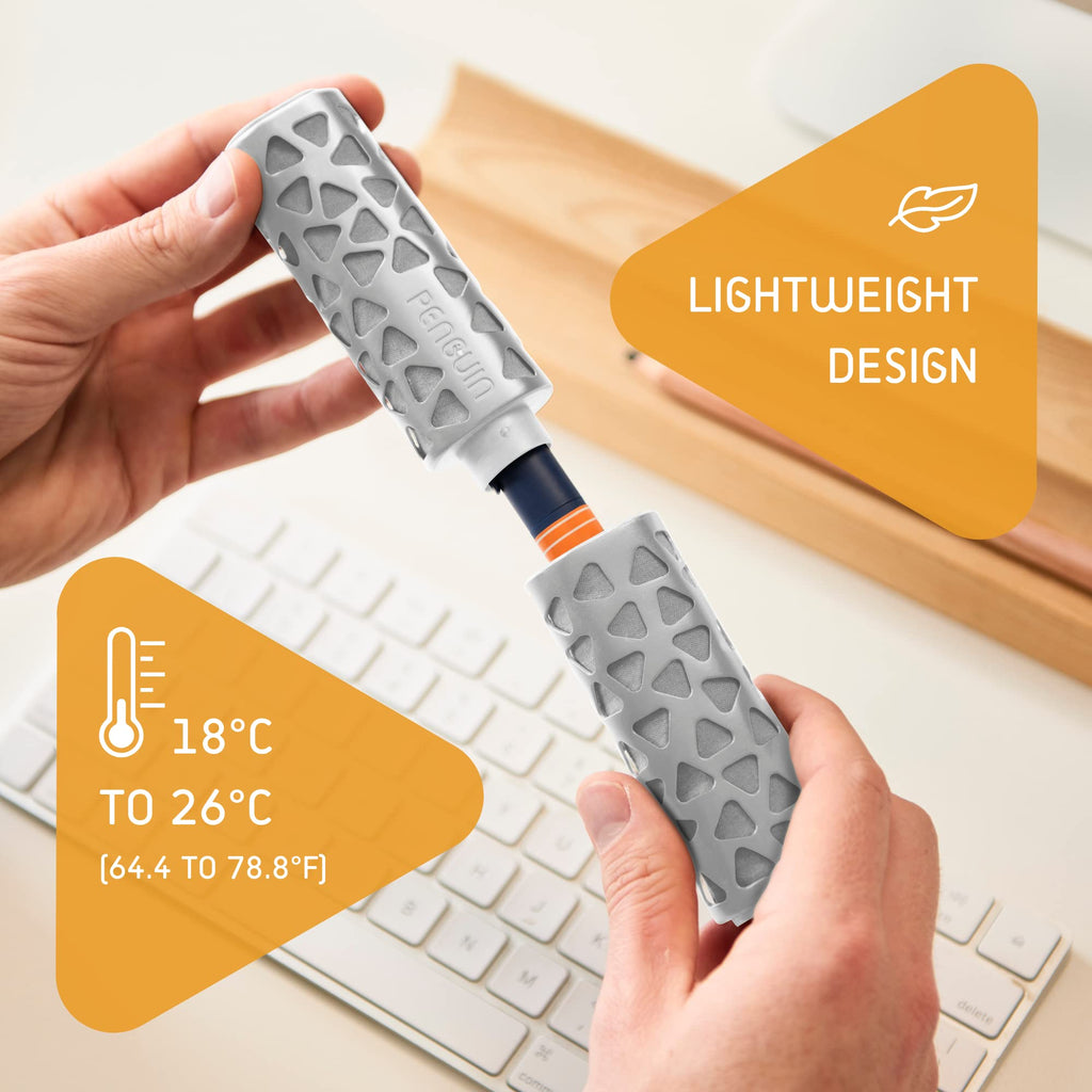 Penguin Insulin Cooler Travel Case - Reusable Temperature-Controlled Diabetic Insulin Pen Cooling Case - Keeps Diabetes Medicine