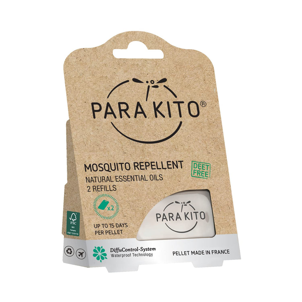 PARAKITO Refill Pellets for Mosquito Repellent Bracelets, Mosquito Pellets with Citronella Oil, Peppermint Oils, Hiking & Campi