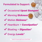 Pink Stork Morning Sickness Sweets, Organic Mango Ginger Candy with Vitamin B6 for Morning Sickness, Motion Sickness, Prenatal H
