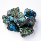 Apengshi Labradorite Raw Crystals 2PCS Natural Rough Rocks Healing Crystal and Stones DIY Raw Stones Meditation Fountain Garden