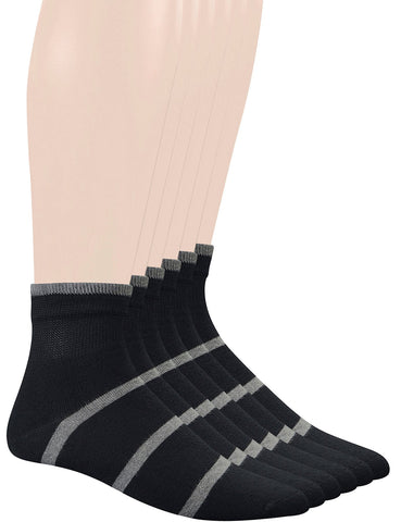 Yomandamor Men's Diabetic Ankle Socks with Seamless Toe and Non-Binding Top,6 Pairs L Size(10-13) 