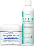 Ebanel Set of Professional Callus Remover for Feet, and Urea Cream 40% Plus Salicylic Acid 2%, Heel Foot Callus Remover Gel Exfo