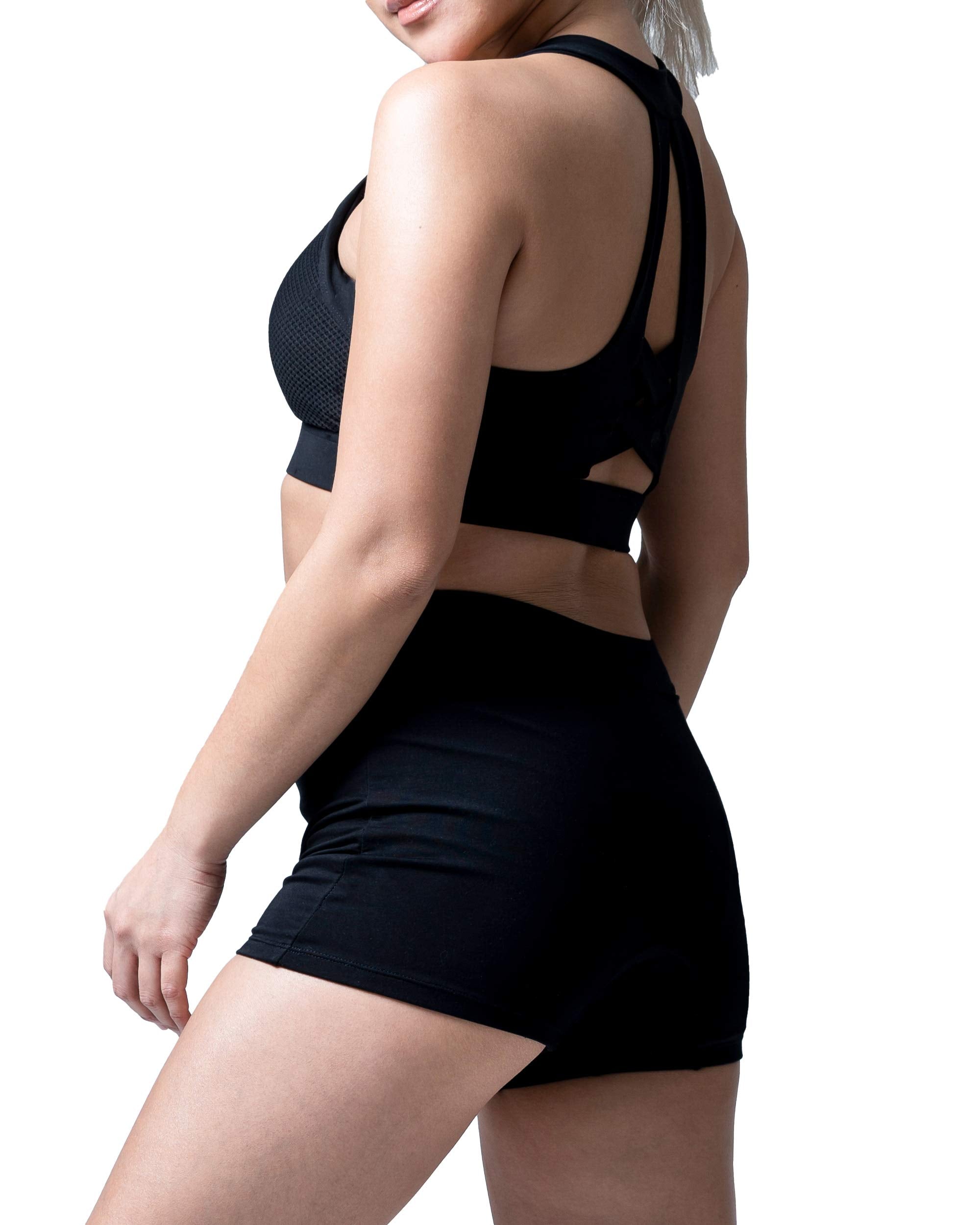 Goat Union Overnight Period Shorts for Women - 2 Absorbent Sleep Period Boyshorts Heavy Flow