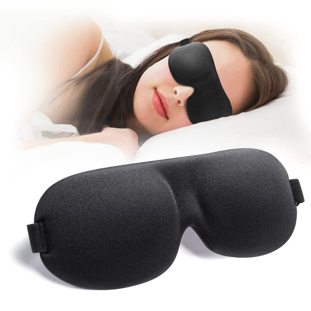 NEWVANGA Sleep Mask for Back and Side Sleeper, Block Out Light, Sleeping Eye Mask of 3D Night Blindfold, Zero Eye Pressure Ultra