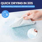 AOZITA 100 Pack Disposable Underpads 30 x 36 Incontinence Chux Pads Ultra Absorbency Protective Bed Pads, Heavy Duty Leakproof A