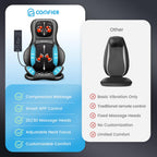 COMFIER Shiatsu Neck Back Massager with Heat,2D/3D Massage Chair Pad with App Control,Deep Tissue Kneading Massage Chair Pad wit