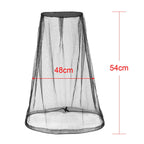 HESTYA 4 Pack Mosquito Bug Net Mesh for Head Mosquito Head Net Face Neck Fly Netting Hood from Insect Bugs Gnats for Outdoor(Bla