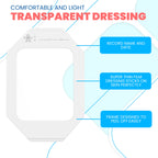 Waterproof Bandages, Transparent Film Dressing, Waterproof Bandages Post Surgical, for Wound Cover, Showering, Patches for Skin,