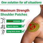 ishancare Shoulder Patches - 24 Count Warming Herbal Plaster Maximum Strength Heat Patches, 8 Hours Deep Heating Extra Strength