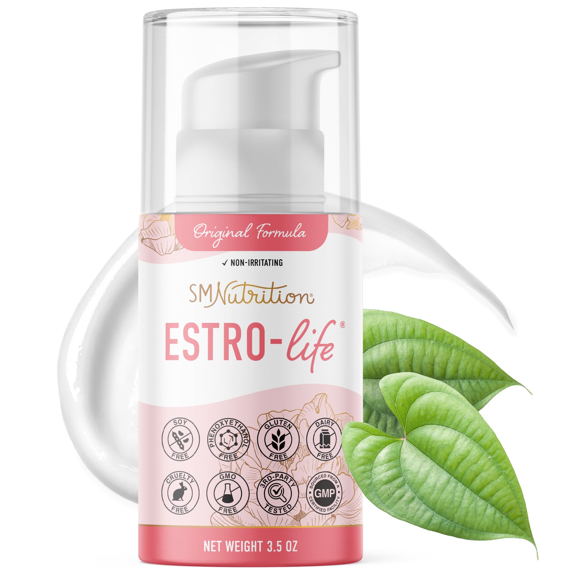 Estrogen Estriol Cream | USP Micronized Estriol 175mg | Bioidentical Menopause & Menstrual Support | Soy, Gluten, Dairy, Cruelty