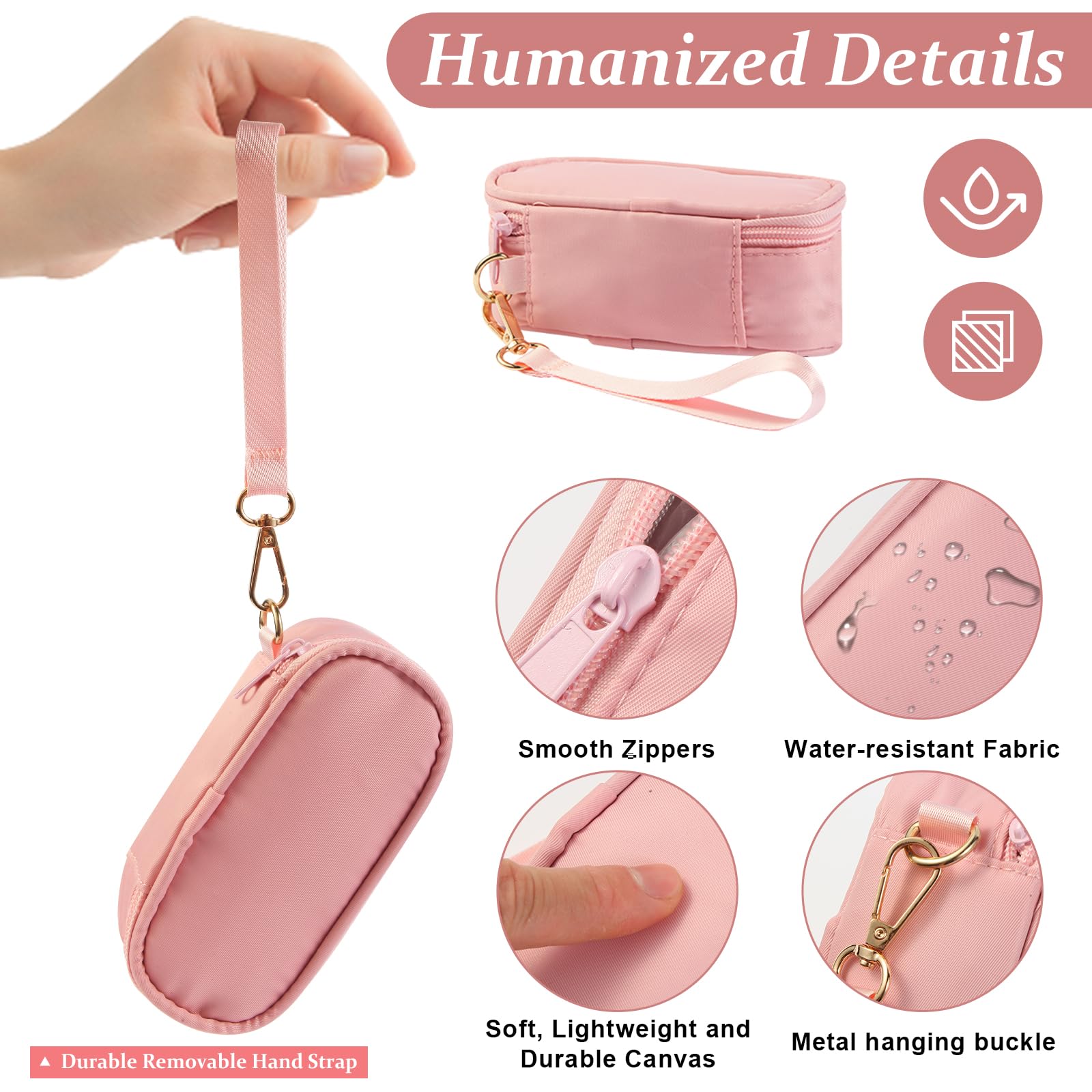 Weekly Pill Organizer 2 Times a Day, Travel Pill Box 7 Day with Large Opening, Pill Case with Handle, Pill Dispenser Medicine Or