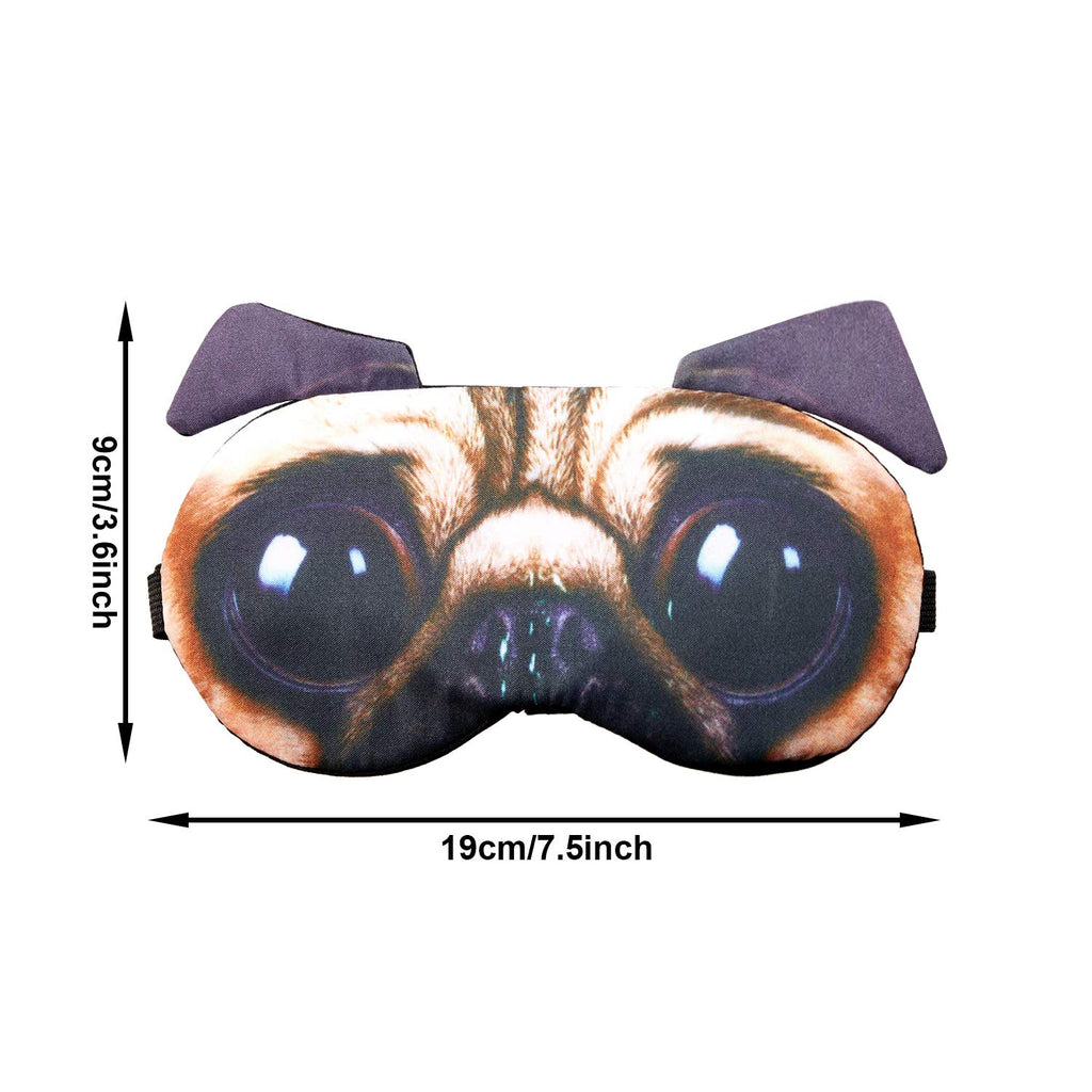 Syhood 10 Pack Funny Blindfolds Cute Animal Sleep Mask for Party Cat Dog Soft Blindfold Eye Cover with Adjust Strap for Adults M