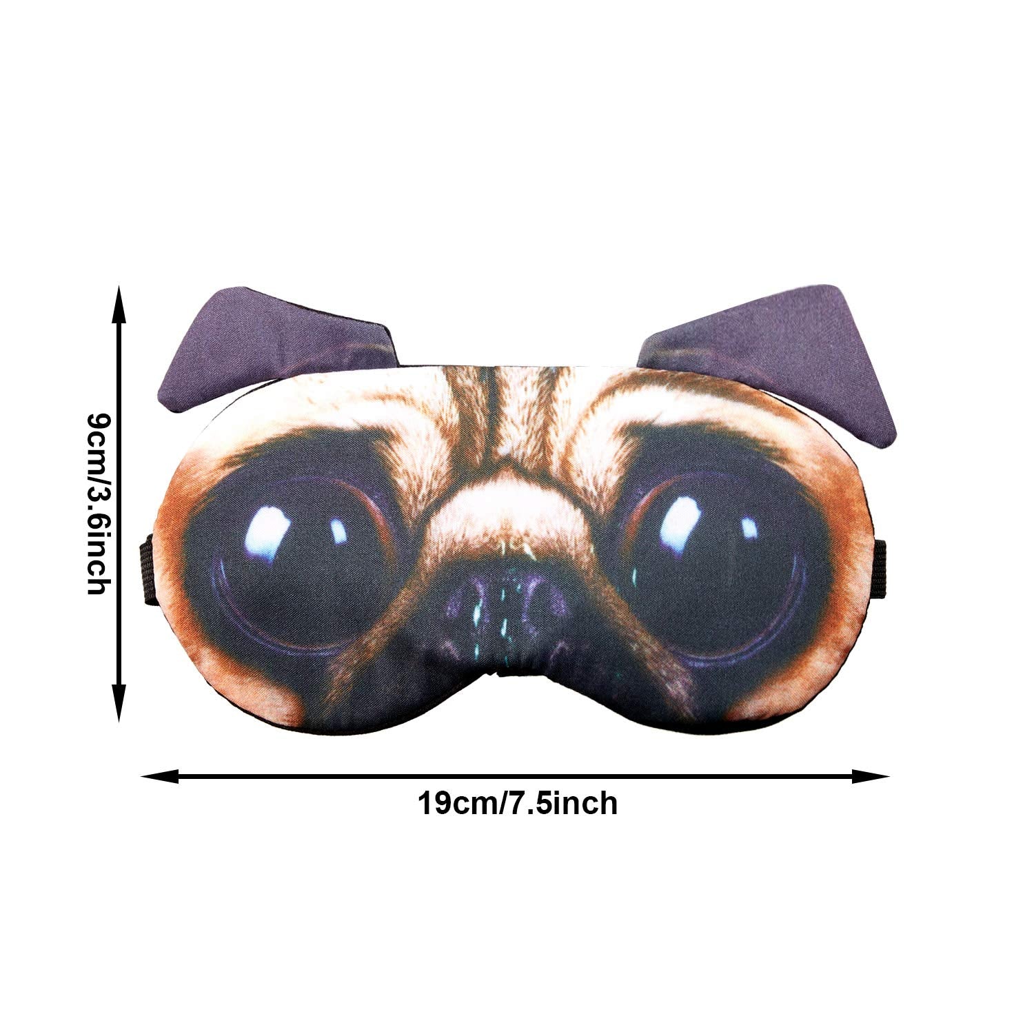 Syhood 10 Pack Funny Blindfolds Cute Animal Sleep Mask for Party Cat Dog Soft Blindfold Eye Cover with Adjust Strap for Adults M