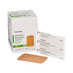 McKesson Adhesive Bandages, Sterile, Fabric Patch, 2 in x 3 in, 50 Count, 24 Packs, 1200 Total